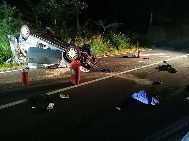 Bild: Ein schwerer Verkehrsunfall ereignete sich in der Nach zwischen Keula und Friedrichsrode