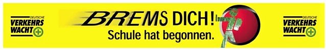 Bild: Unbekannte haben ein Banner der Verkehrswacht in Sondershausen entwendet