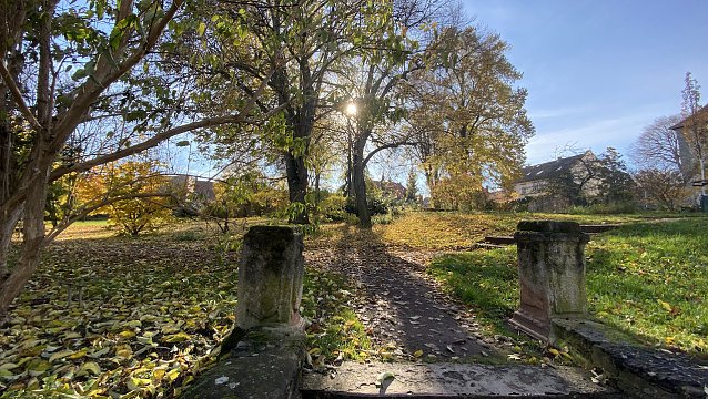 Bild: Vor der Gottesackerkirche in Bad Langensalza