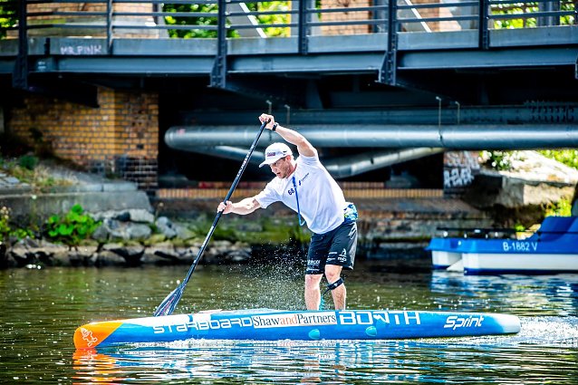 Bild: Weltmeister Michael Booth in der vergangenen Woche bei der Euro-Tour in Berlin
