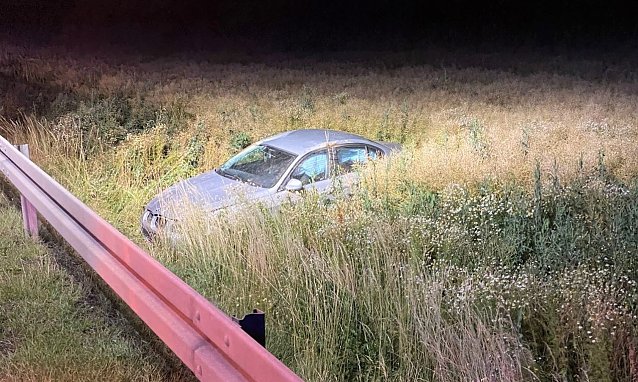 Bild: verunfallter BMW bei Hain