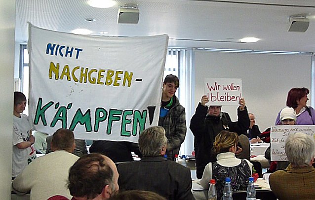 Bild: Demo im Kreistag