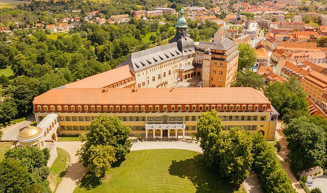 Bild: Schloss Sondershausen aus der Vogelperspektive