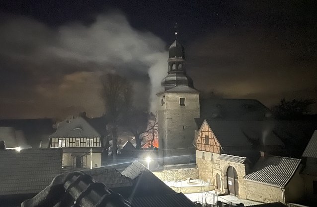 Bild: Brand in Niederb&ouml;sa