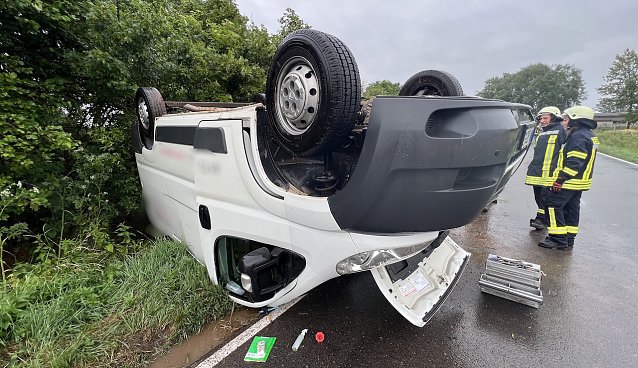 Bild: Unfall in der Kurve