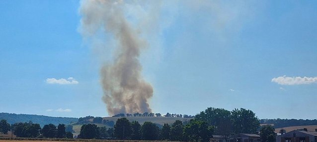 Bild: Feldbrand bei Kleinroda