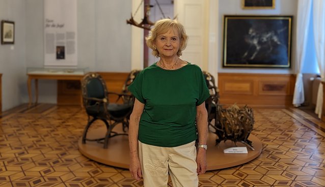 Bild: Hannelore Wahl ist eine ehrenamtliche Mitarbeiterin im Schlossmuseum Sondershausen 