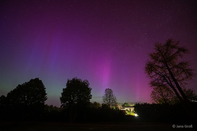 Bild: Polarlichter &uuml;ber Sondershausen