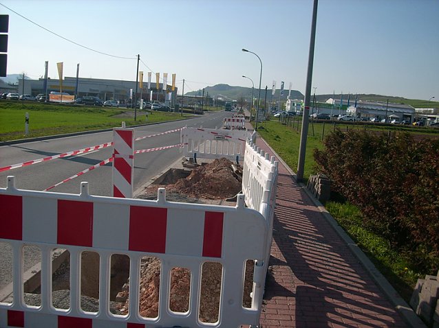 Bild: Buddelei in der Schachtstra&szlig;e