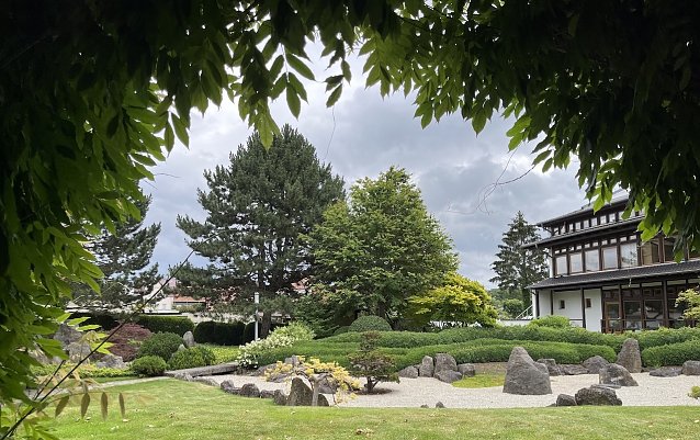 Bild: Auch f&uuml;r den Japanischen Garten in Bad Langensalza bleibt die Unwettergefahr erhalten
