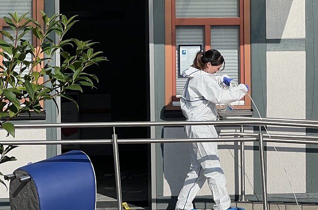 Bild: Spurensuche an der Ebelebener Bankfiliale