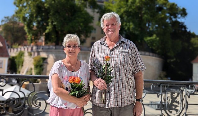 Bild: Kathrin Schlegel und Ulf Bergmann sind die neu gew&auml;hlten Kommunalen Beauftragten f&uuml;r Menschen mit Behinderung der Stadt Sondershausen.   