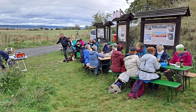 Bild: Rast auf einer der letzten Wanderungen bei Auleben 