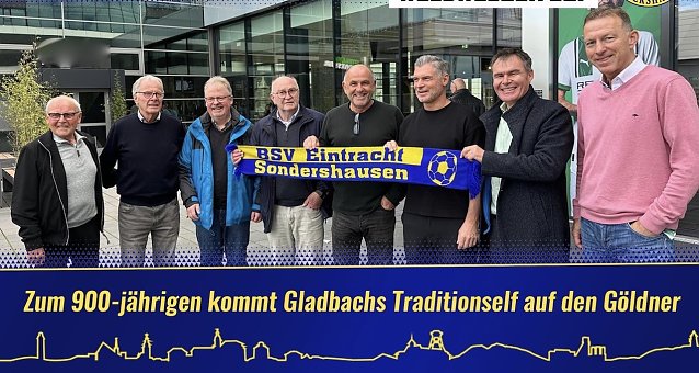 Bild: Weisweiler Elf � Die Traditionsmannschaft vom VfL Borussia  M&ouml;nchengladbach kommt 2025 auf den Sondersh&auml;user G&ouml;ldner
