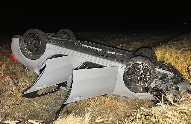 Bild: Benz im Kornfeld