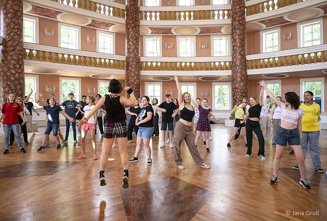 Bild: Proben zum Musical "Musical-Helden" im Achteckhaus in Sondershausen