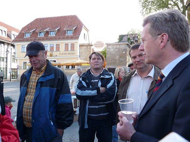 Bild: Christian Wulff 2009 in Sondershausen