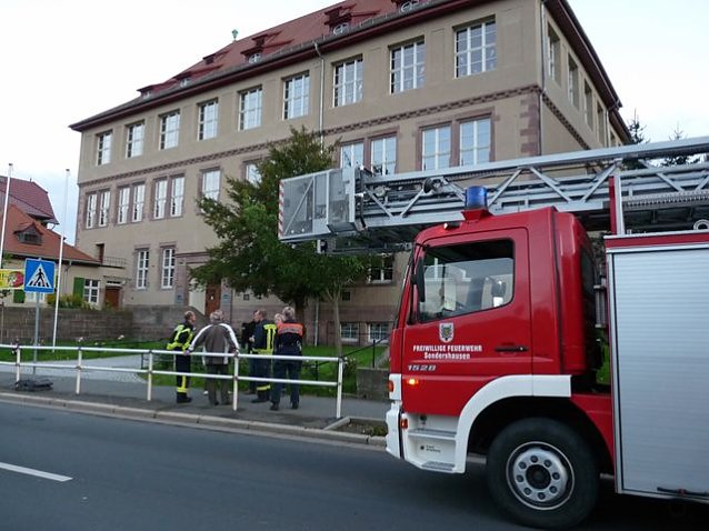 Bild: Feuerwehr an Kollwitz-Schule