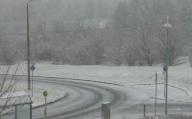 Bild: Neuschnee in Sondershausen