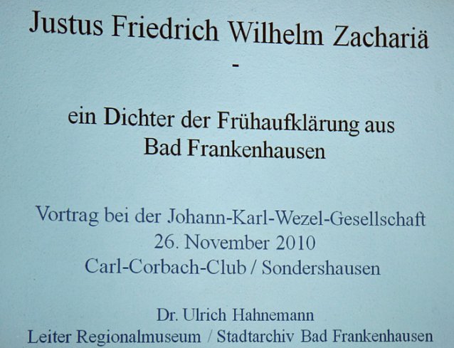Bild: Vortrag Dr. Hahnemann