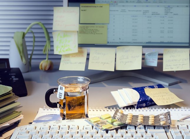 Bild: Krank zur Arbeit