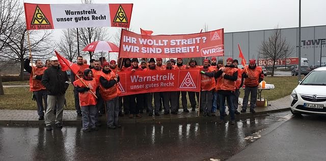 Bild: Warnstreik in Artern