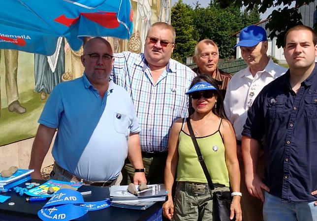 Bild: Wahlkampf in Heldrungen