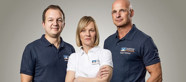 Bild: Das leitende Trio der Nordth&uuml;ringer Volksbank