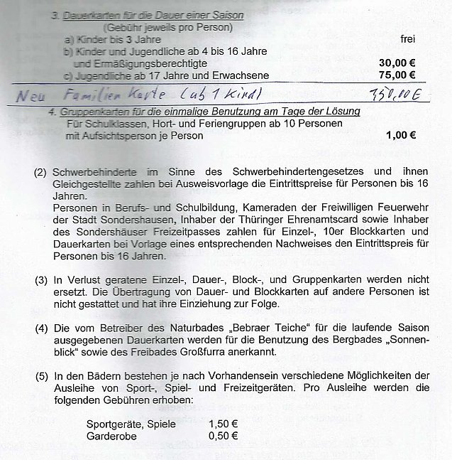 Bild: Neuer Familientarif beim Baden