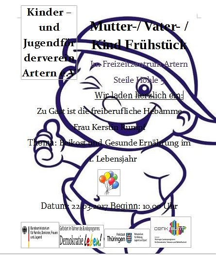 Bild: Fr&uuml;hst&uuml;ck in Artern und Ro&szlig;leben