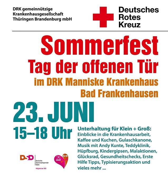 Bild: Sommerfest im DRK Manniske Krankenhaus Bad Frankenhausen