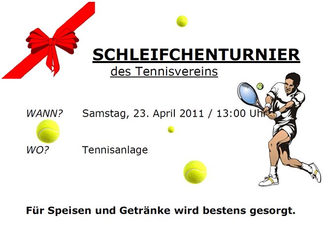Schleifchenturnier am Wochenende (Foto: Tennisvereins Blau-Wei&szlig; Sondershausen e.V. )