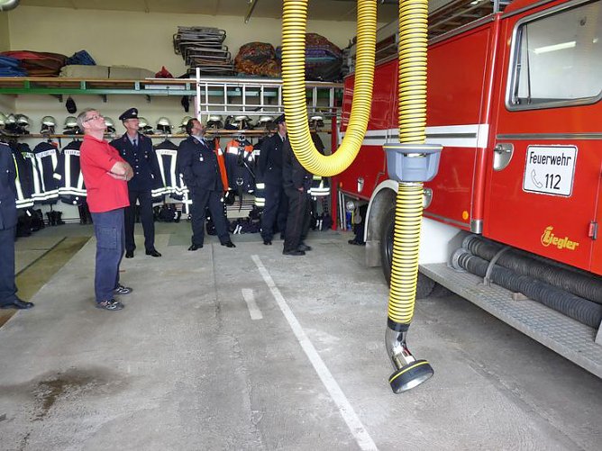 Abgasanlage f&uuml;r Feuerwehr (Foto: Karl-Heinz Herrmann)