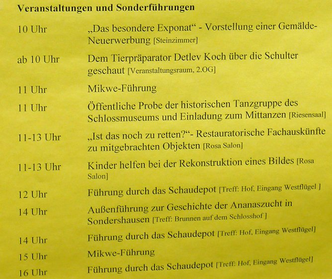 Museumstag in Sondershausen (Foto: Karl-Heinz Herrmann)