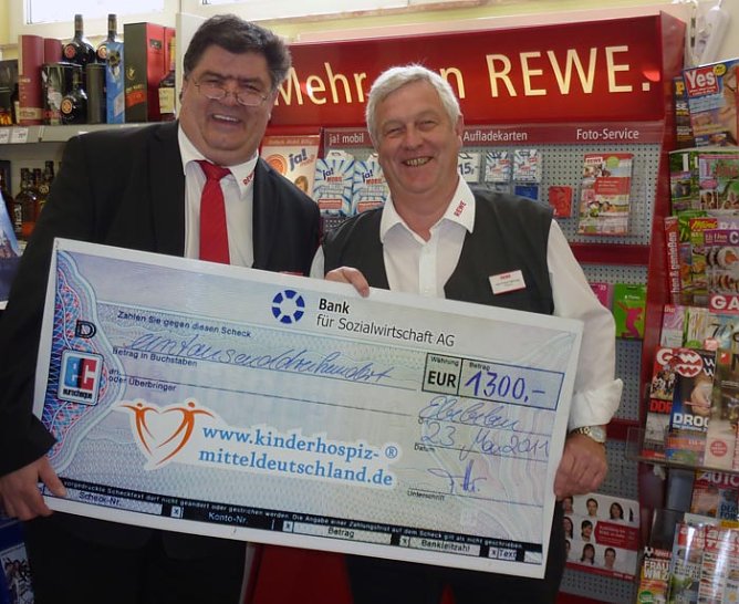 Unterstützung für Kinderhospiz (Foto: Rewe) Unterstützung für Kinderhospiz (Foto: Rewe)