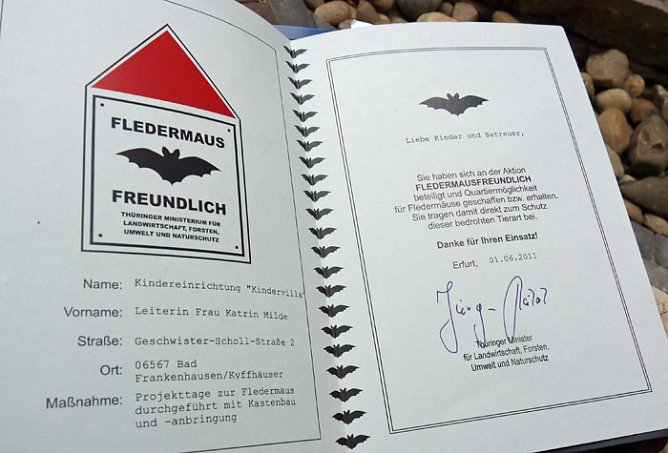 Fledermausfreundliche Kindervilla (Foto: Karl-Heinz Herrmann)