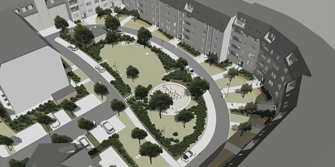 Völlige Neugestaltung (Foto: Wippertal Wohnungsgesellschaft) Völlige Neugestaltung (Foto: Wippertal Wohnungsgesellschaft)