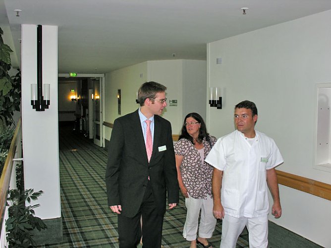 Kurth in Klinik (Foto: FDP Wahlkreisb&uuml;ro)