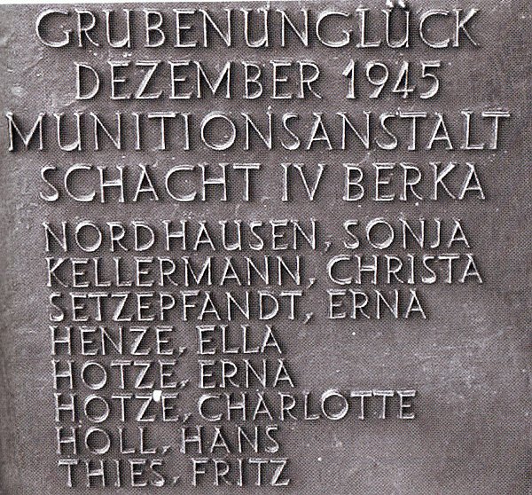 Grubenungl&uuml;ck Berka (Foto: Archiv Hans-J&uuml;rgen Schmidt)