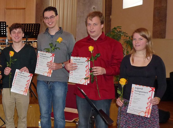 Junge Komponisten geehrt (Foto: Karl-Heinz Herrmann) Junge Komponisten geehrt (Foto: Karl-Heinz Herrmann)