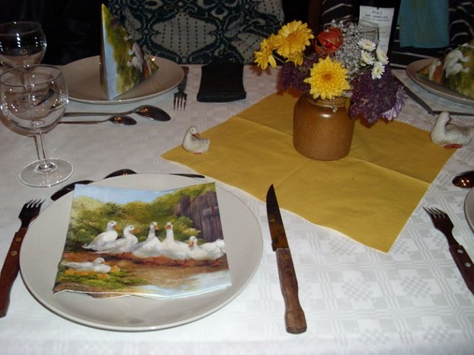 Beim Martini Gans Essen (Foto: Thomas Leipold)