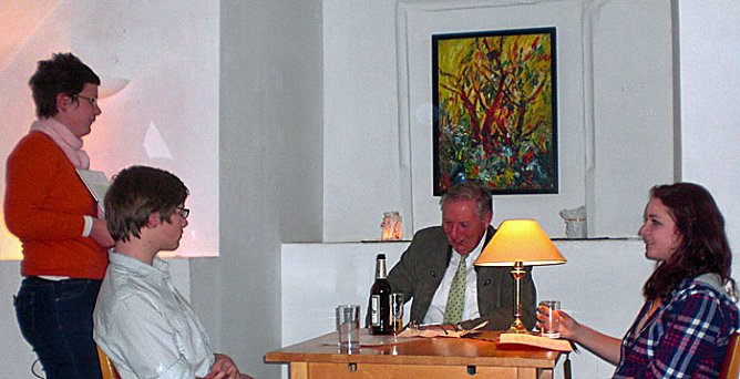 Erzählcafe mit Ringleb (Foto: Silvana Schäffer) Erzählcafe mit Ringleb (Foto: Silvana Schäffer)