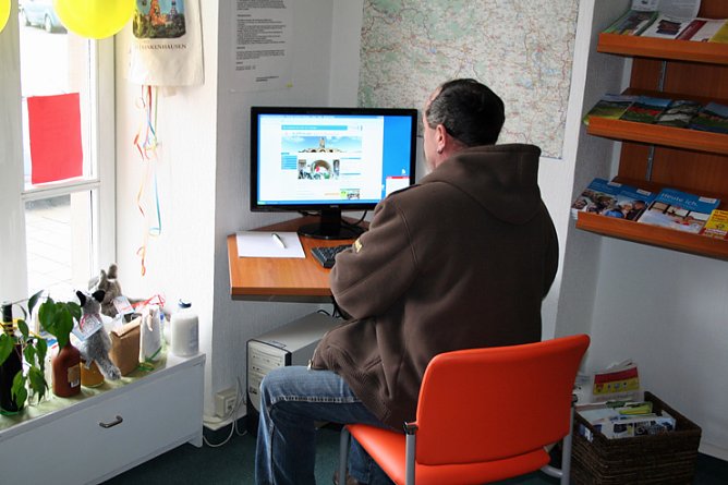 Internet f&uuml;r G&auml;ste der Tourist-Info (Foto: Kyffh&auml;usertourismusverband)