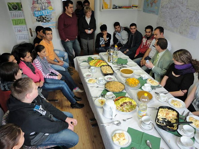 Zu Besuch in Rockensu&szlig;ra (Foto: Interkulturelle AG)