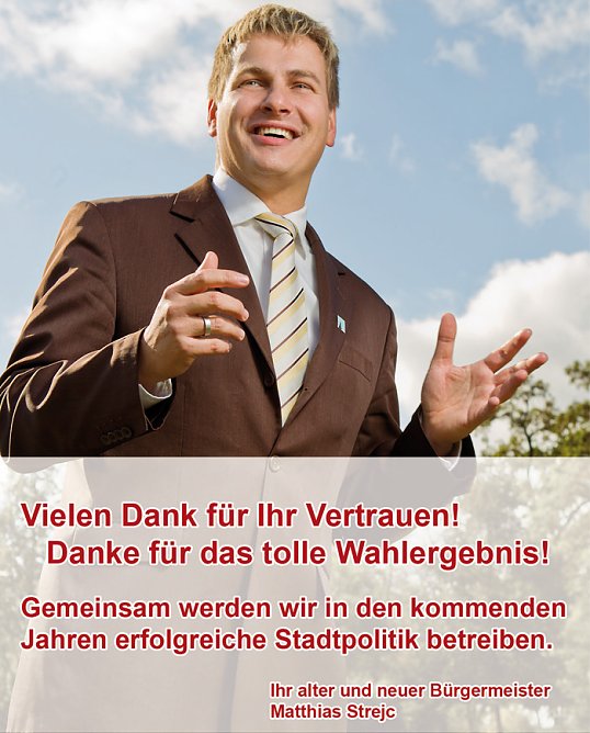 Vielen Dank f&uuml;r Ihr Vertrauen! (Foto: Matthias Strejc)