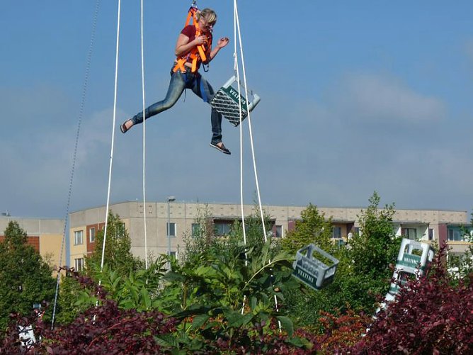 Schon flei&szlig;ig gel&ouml;scht (Foto: Karl-Heinz Herrmann)