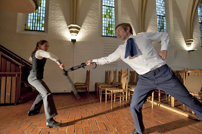 Theaterspektakel auf Schloss Wiehe (Foto: Stadt Wiehe)