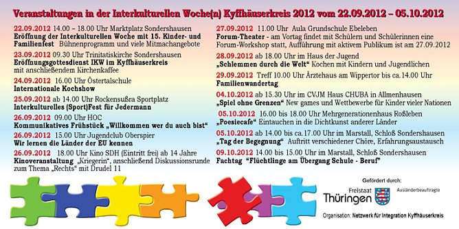 Interkulturelle Woche(n) Kyffh&auml;userkreis 2012 (Foto: Fau Sondershausen)