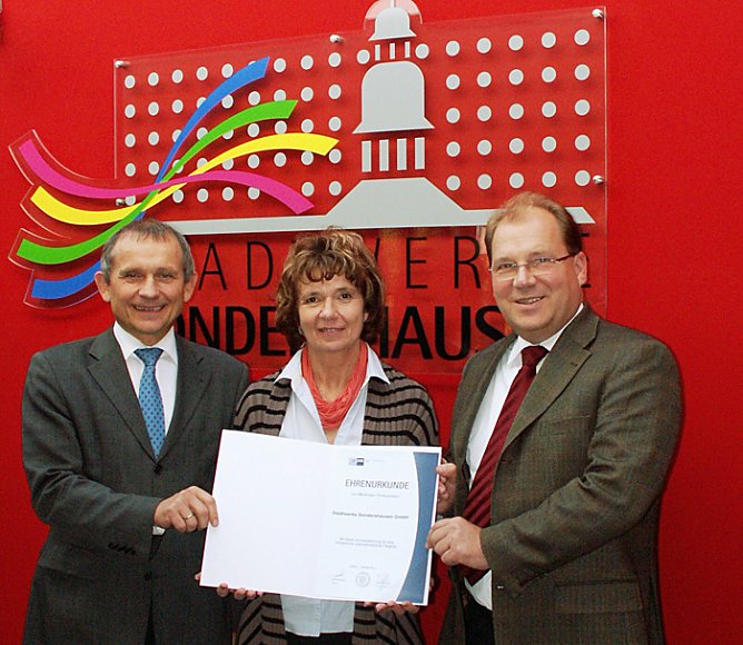 20-jähriges Firmenjubiläum (Foto: Stadtwerke Sondershausen) 20-jähriges Firmenjubiläum (Foto: Stadtwerke Sondershausen)