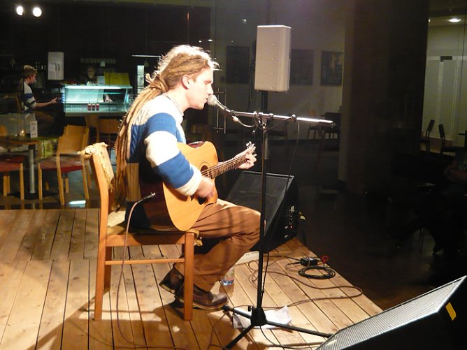 Sebastian Hackel im Panorama Museum (Foto: Fred Böhme) Sebastian Hackel im Panorama Museum (Foto: Fred Böhme)
